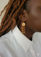 Chiko Earrings - Green + Orange