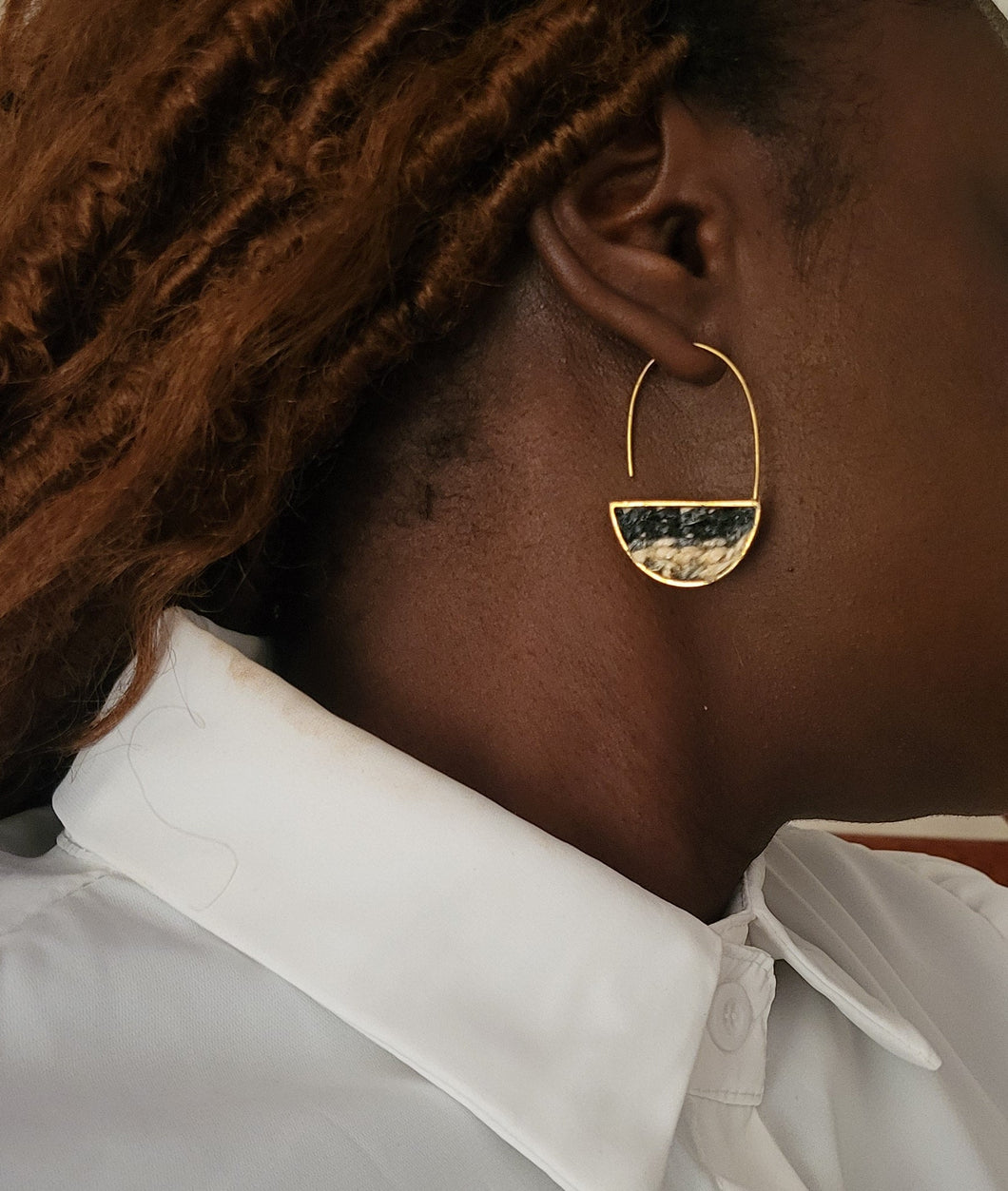 Kendo Earrings - Black + White