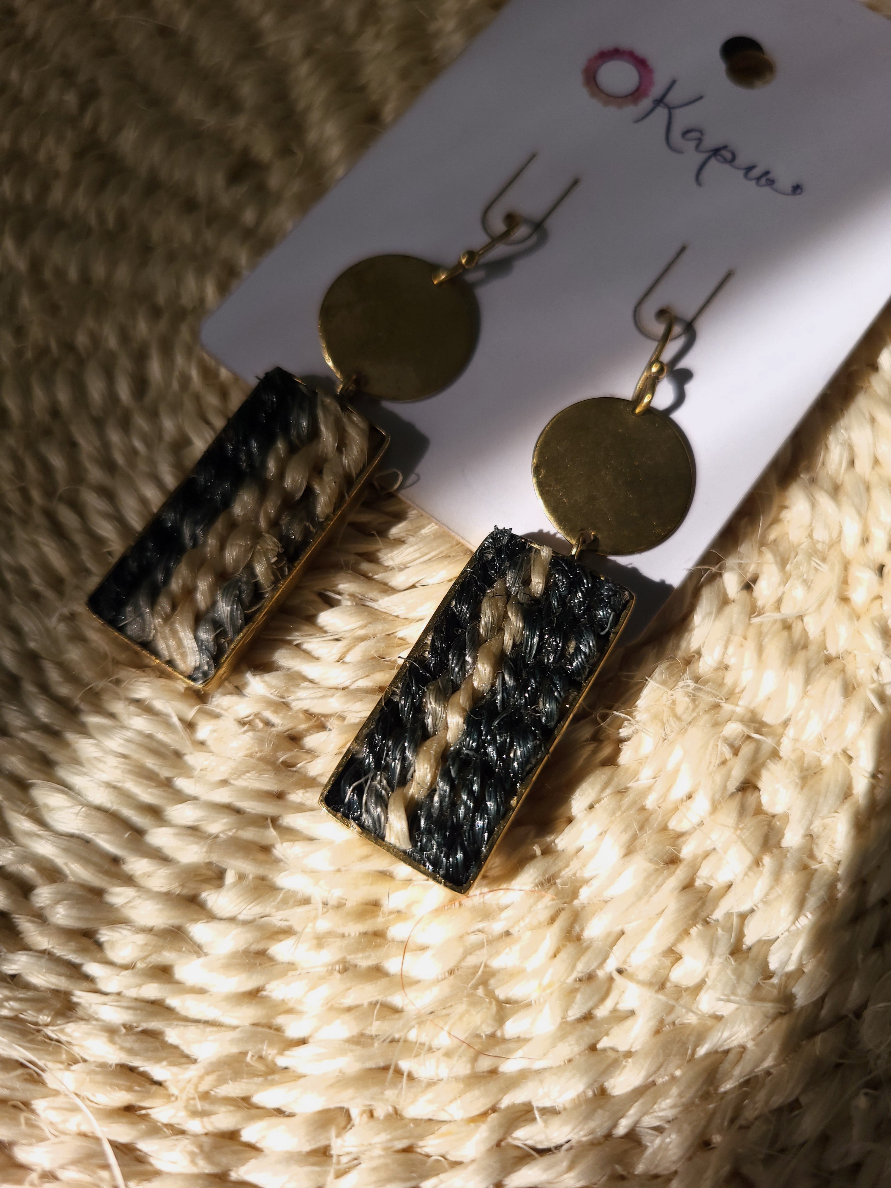 Chiko Earrings - Black + White