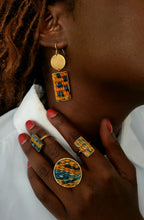 Nguru Ring - Green + Orange